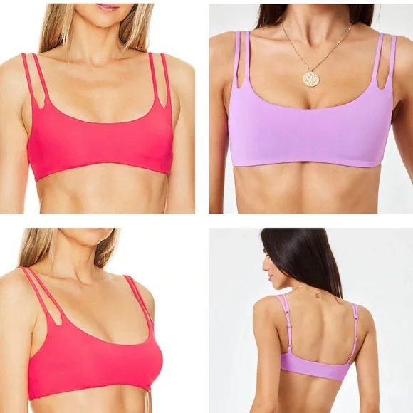 L*Space bundle of 2 Zinnia Bikini Tops Size XXS NWOT - Picture 1 of 6